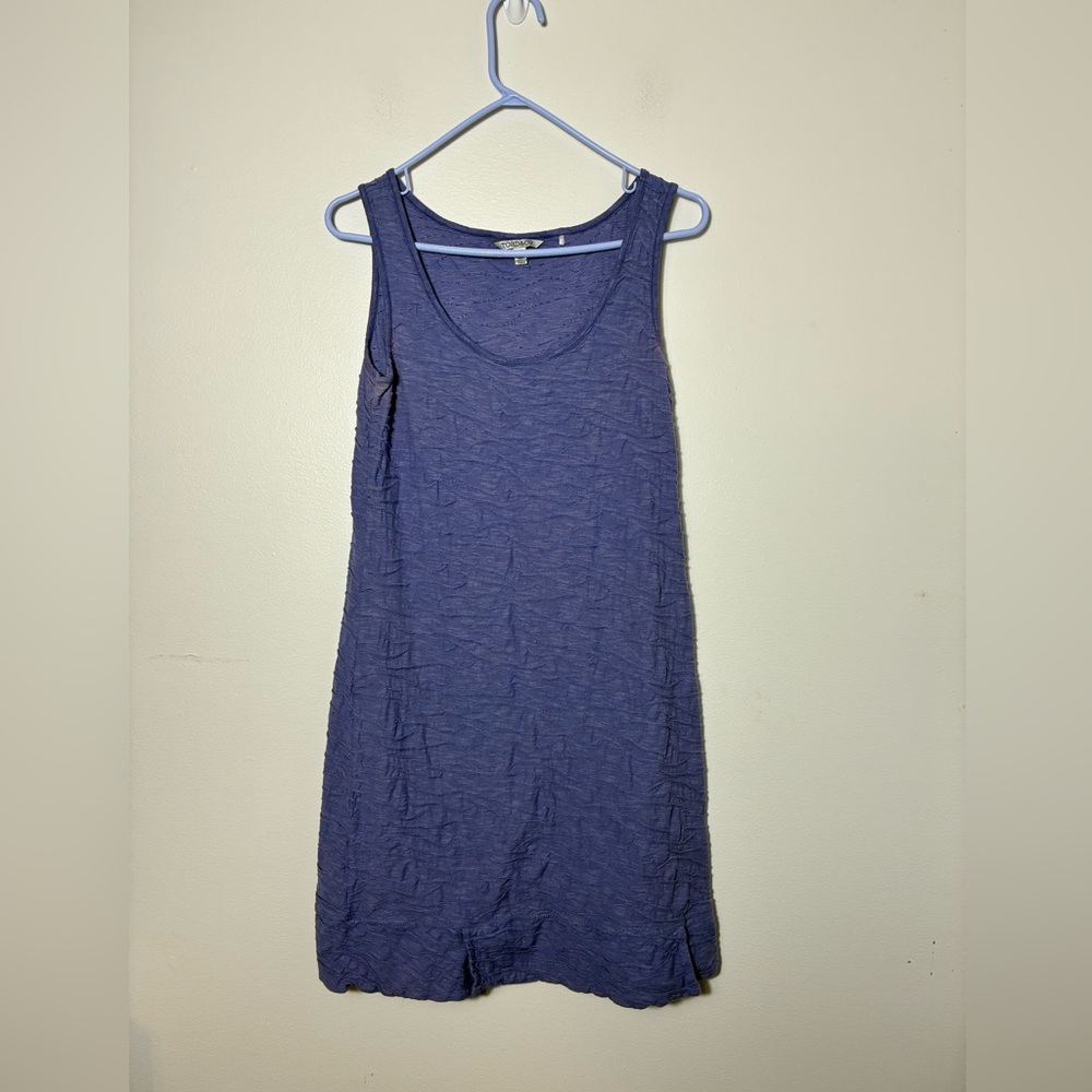 Toad &co Tank‎ Dress Sz M Purple Organic Cotton Outdoor Hiking Camping